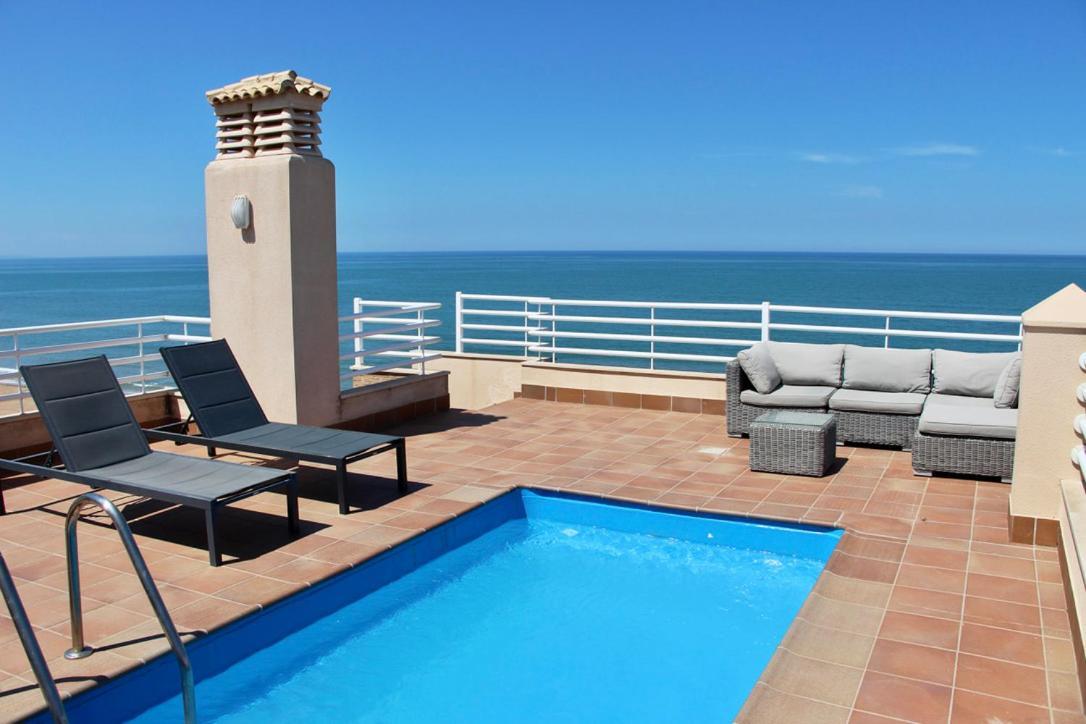 Apartamento Atico espectacular piscina privada frontal al mar Dénia Exterior foto